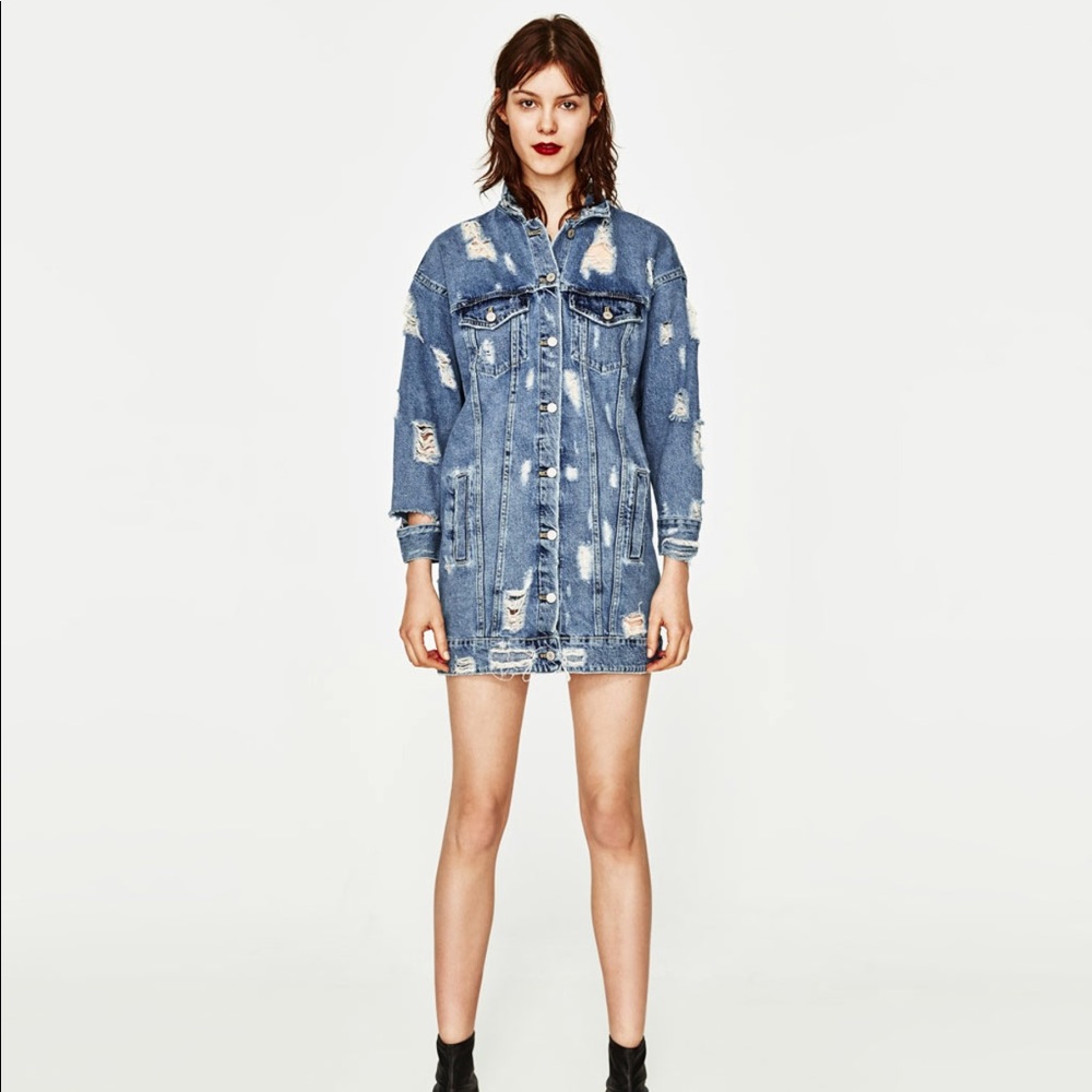 Oversized jean jacket